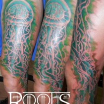 Tatuaje medusa color